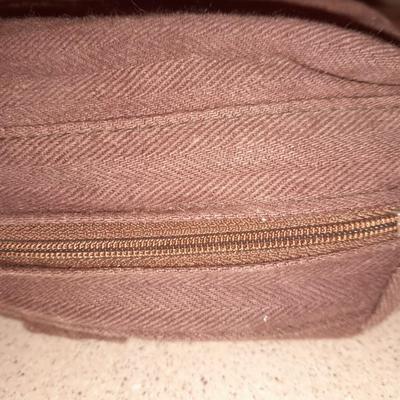 Travel bag / makeup bag full of traveling items for hygiene - Brook stone travel blow dryer