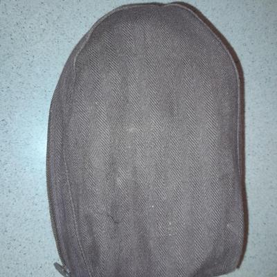 Travel bag / makeup bag full of traveling items for hygiene - Brook stone travel blow dryer
