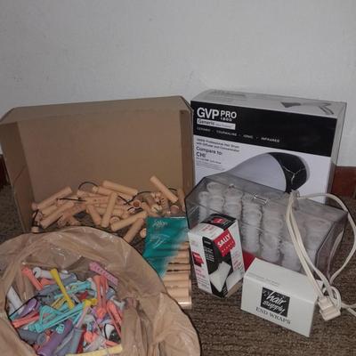 Hair dryer, Hair curlers and heated hair curlers