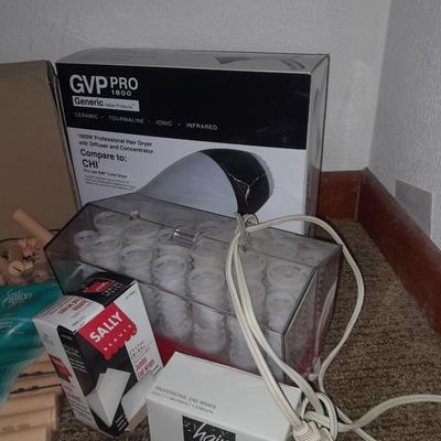 Hair dryer, Hair curlers and heated hair curlers