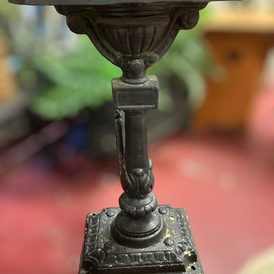 Original Antique Cast Iron Postal Box on Pedestal