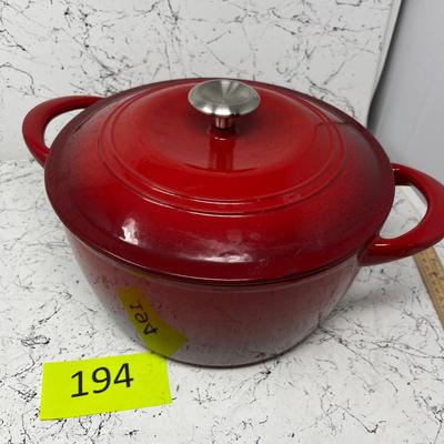 Enameled cast iron Dutch over