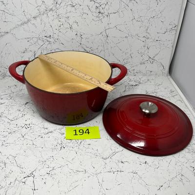 Enameled cast iron Dutch over