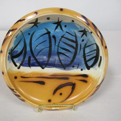 Hand Painted Pottery Plate