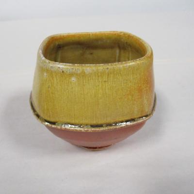 Handmade Pottery Vessel Marked
