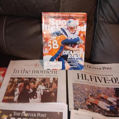 Denver Bronco's Newspapers on special Bronco's events and successes