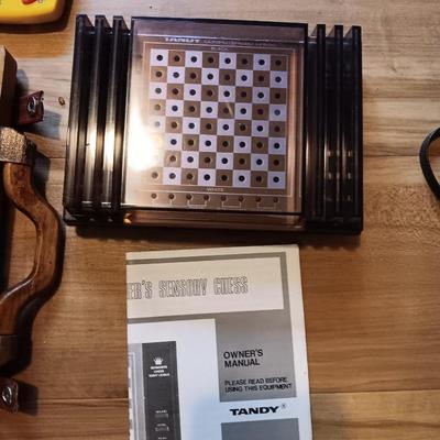 Portable Games and Small Electronic games Including Tandy Chess complete with case!