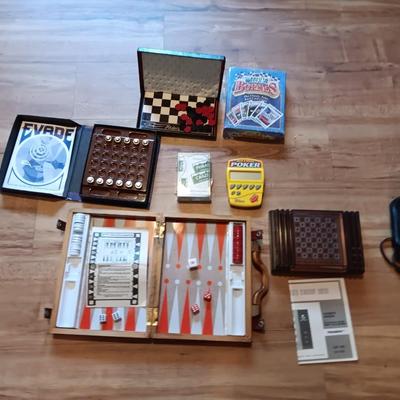 Portable Games and Small Electronic games Including Tandy Chess complete with case!