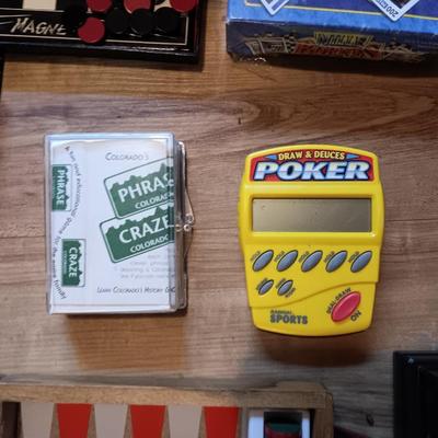 Portable Games and Small Electronic games Including Tandy Chess complete with case!