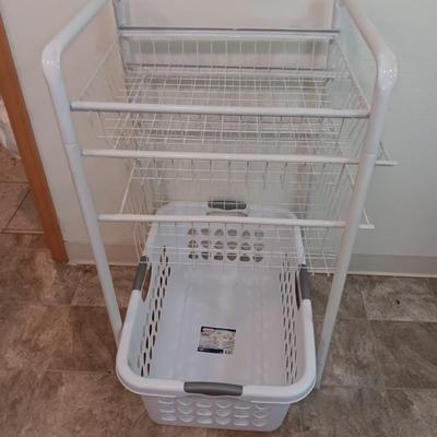 Metal baskets with Stand, Laundry hamper, and clothes Iron