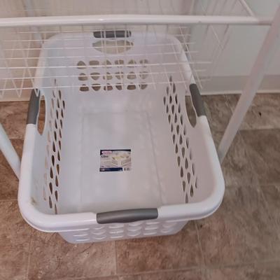 Metal baskets with Stand, Laundry hamper, and clothes Iron