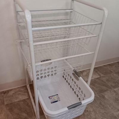 Metal baskets with Stand, Laundry hamper, and clothes Iron
