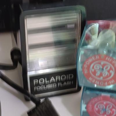 Polaroid Automatic land camera 430 with accessories and case