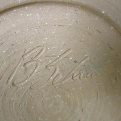 Handmade Pottery Bowl  Signed By Artist
