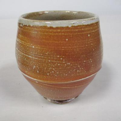 Handmade Pottery Bowl Marked