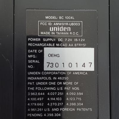 Working Uniden 10 channel Scanner radio with power cord with a Sony handheld watchman television