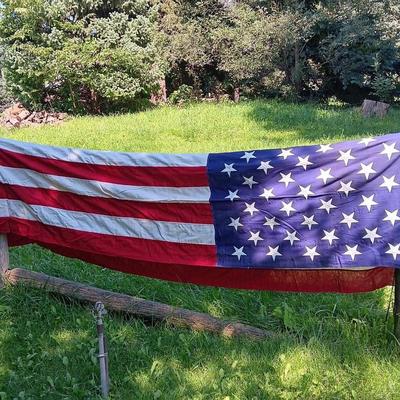 HUGE United States of America flag "Best" Valley Forge 100% cotton Flag, Isn't she beautiful!?! 6'x10'