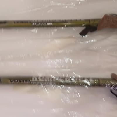 Two brand new Packaged Komperdell anti-shock Walker walking / hiking sticks