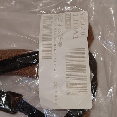 Two brand new Packaged Komperdell anti-shock Walker walking / hiking sticks