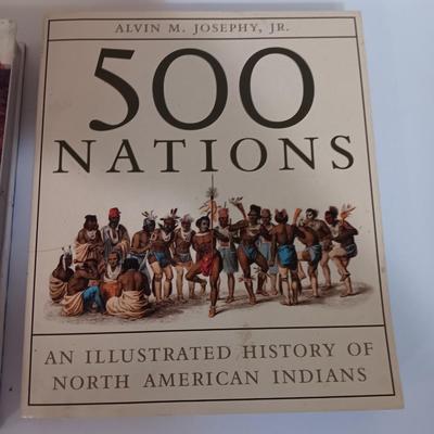 Native American Books - 500 nations - Sacred tree - and The Native Americans History