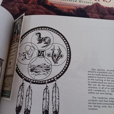 Native American Books - 500 nations - Sacred tree - and The Native Americans History