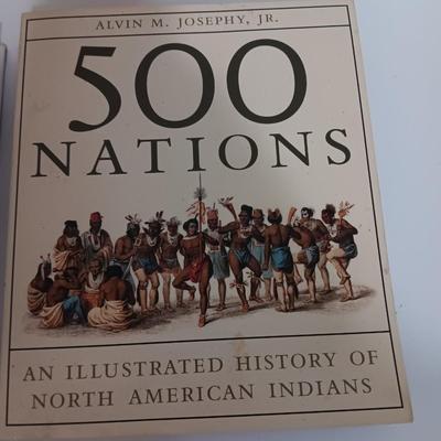 Native American Books - 500 nations - Sacred tree - and The Native Americans History