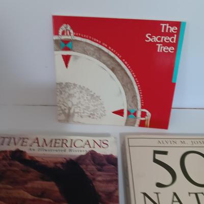 Native American Books - 500 nations - Sacred tree - and The Native Americans History