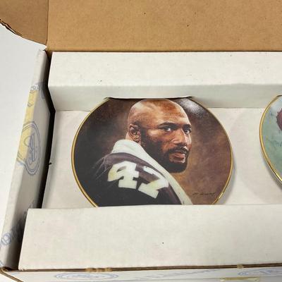 -85- COLLECTIBLE | Bradford Exchange NFL 75th Anniversary All Time Team Plates | Mel Blount & Raymond Berry