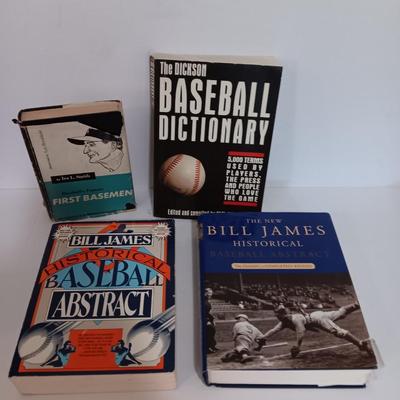 Last of the Baseball books Bill James- Baseball's famous first basemen- Baseball abstract - and others