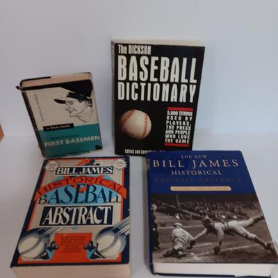 Last of the Baseball books Bill James- Baseball's famous first basemen- Baseball abstract - and others