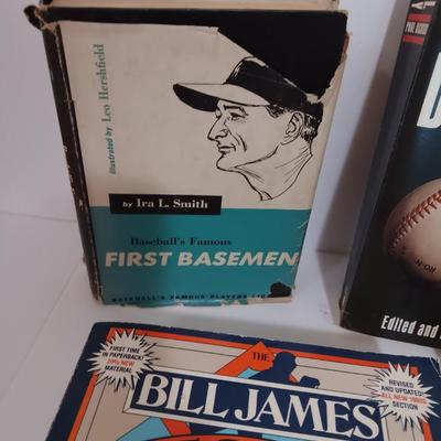 Last of the Baseball books Bill James- Baseball's famous first basemen- Baseball abstract - and others