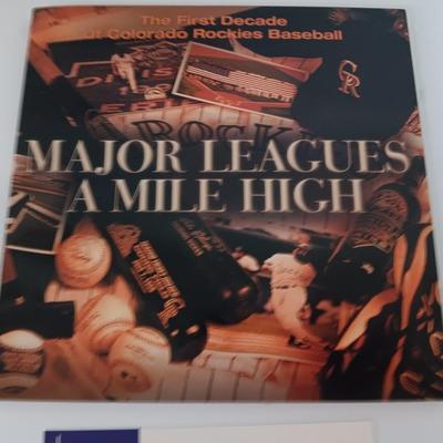 Two Baseball books - Certified Major Leagues of Mile High and Autographed Blackout hardback
