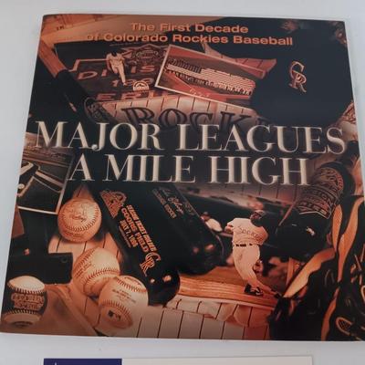 Two Baseball books - Certified Major Leagues of Mile High and Autographed Blackout hardback