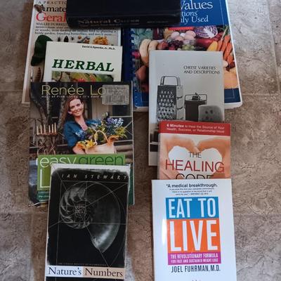 Natural cookbooks, herbal remedies, and other healthy natural books Natures Numbers and others
