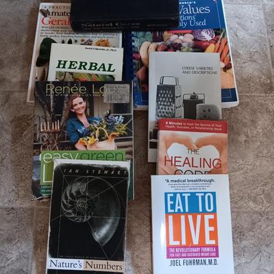 Natural cookbooks, herbal remedies, and other healthy natural books Natures Numbers and others