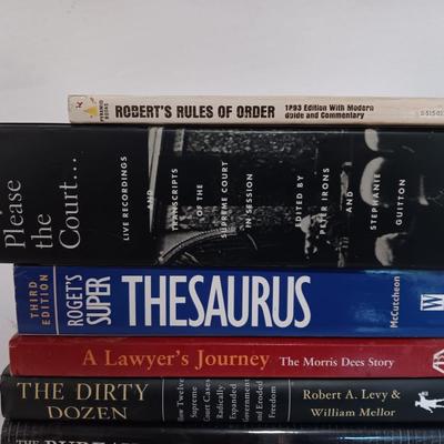 Law Lawer Criminal books - A Lawyers Journey - The dirty Dozen - and others
