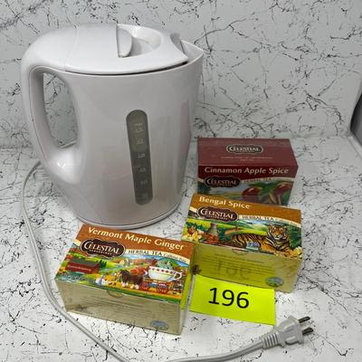 Electric tea pot & tea