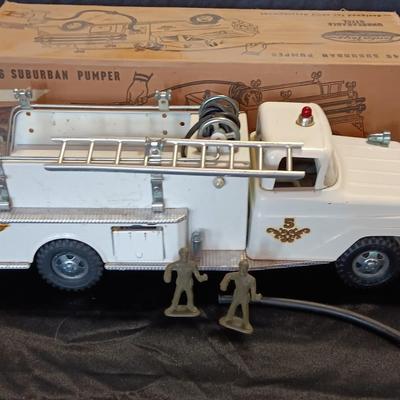 Immaculate for its age 1950's in the box White Tonka No. 46 Suburban Pumper Truck