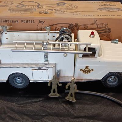 Immaculate for its age 1950's in the box White Tonka No. 46 Suburban Pumper Truck