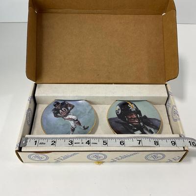 -89- COLLECTIBLE | Bradford Exchange NFL 75th Anniversary All Time Team Plates | Gale Sayers & Jack Lambert