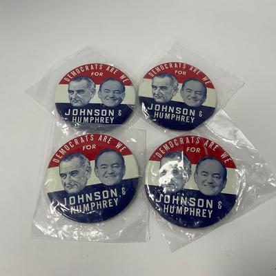 -97- POLITICAL | Vintage 1960â€™s Political Buttons