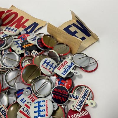 -98- POLITICAL | Vintage 1960â€™s Political Buttons