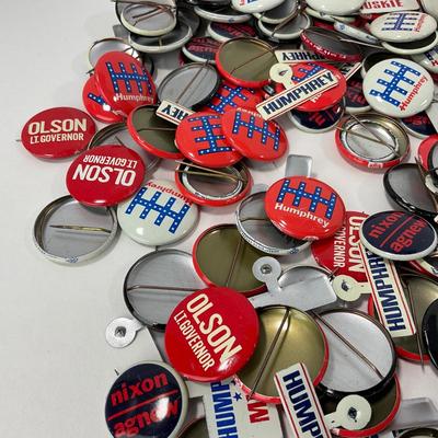-98- POLITICAL | Vintage 1960â€™s Political Buttons