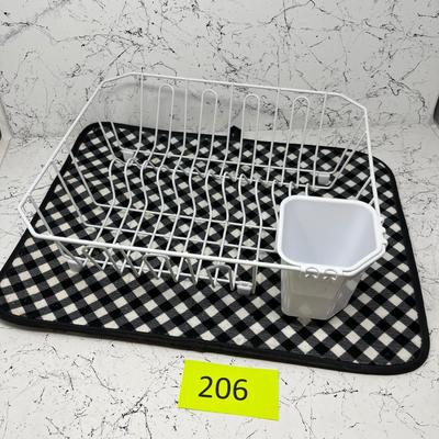 Dish rack & towels