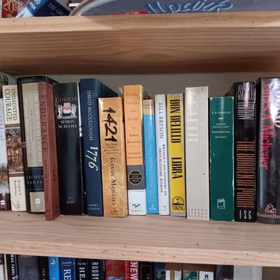 Shelf of books 1421, Hero of the Empire - 1776 - Guns Germs and Steel and other great titles