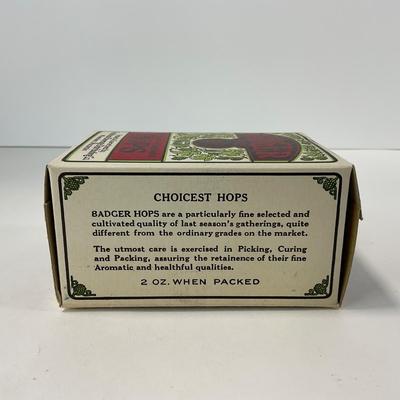 -100- COLLECTIBLE | Pre Prohibition Badger Brand Hops Box