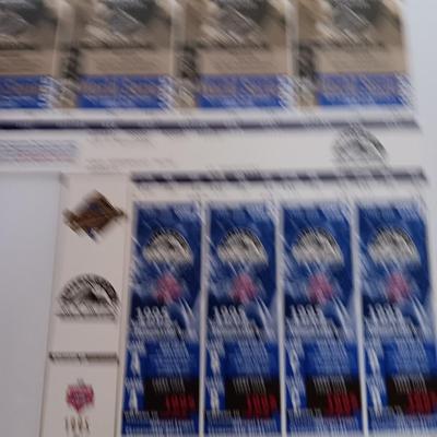 1950's Glass Baseball Home Run Bank with Colorado Rockies World series collectible tickets