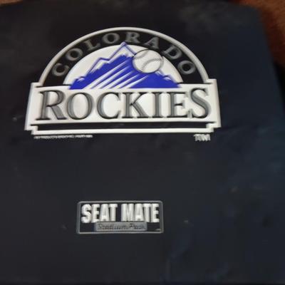 Colorado Rockies seat cushion / bag with other Rockies bags