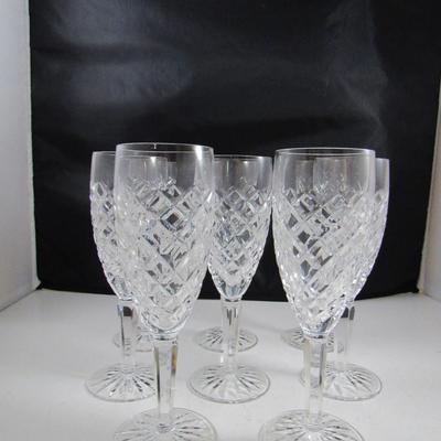 Waterford Crystal Champagne Flutes 'Comeraugh' Pattern- 8 Pieces