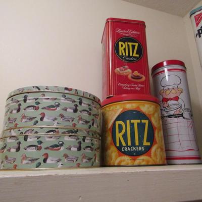 Collection of Cookie/Cracker Tins